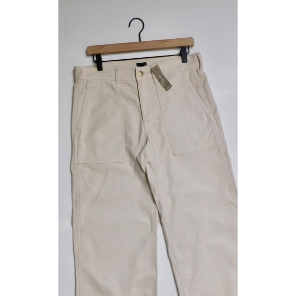 NWT!! J. CREW Camp Pocket Wide Leg Pants Natural Stretch Cotton 28P 28 Petite - Picture 4 of 16